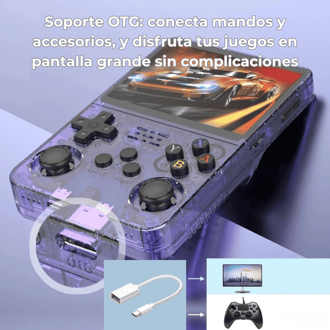 Retro R36S - Consola Multijuegos de Bolsilllo de 128GB Linux