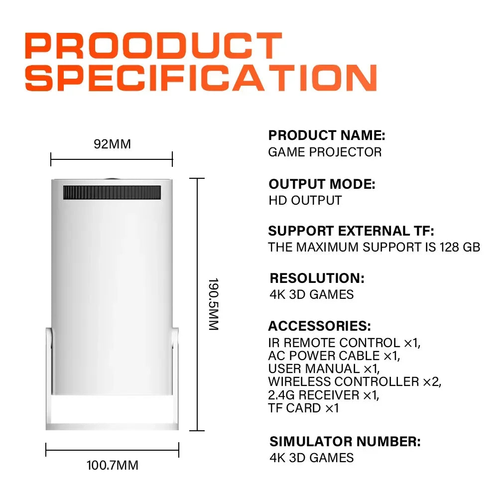 RetroMax M300 - Consola y Proyector Inteligente Portable
