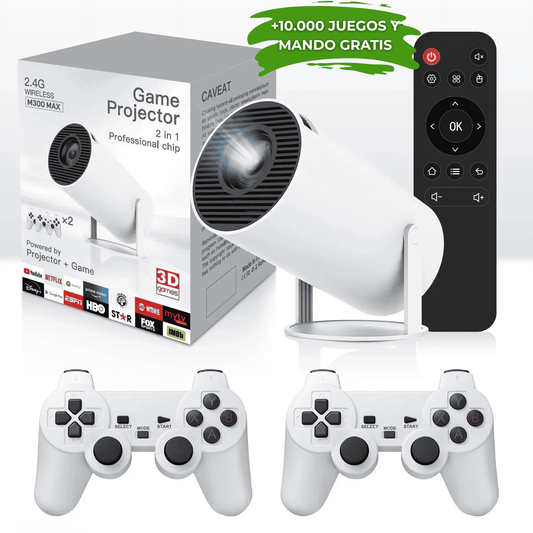 RetroMax M300 - Consola y Proyector Inteligente Portable