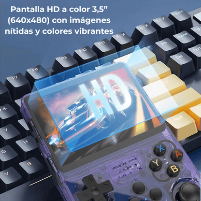 Retro R36S - Consola Multijuegos de Bolsilllo de 128GB Linux