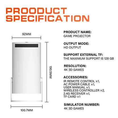 RetroMax M300 - Consola y Proyector Inteligente Portable